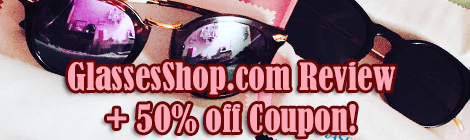 glassesshop.com review plus coupon code banner drunk on pop sponsored post