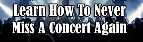 Learn How To Never Miss Your Fave's Show Again guest post drunk on pop banner