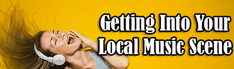 Getting Into Your Local Music Scene guest post banner drunk on pop