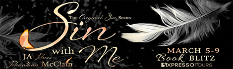 sin with me JA Huss & Johnathan McClain book blitz banner drunk on pop xpresso book tours