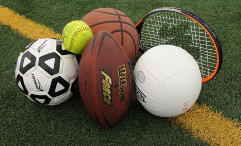 Sports balls play games stock photo